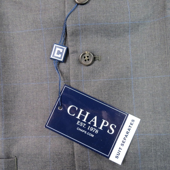 Chaps Gray Button Down Vest Waistcoat Medium NWT - Picture 2 of 5